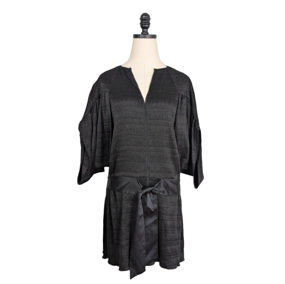 Vivienne Tam Dress S Black Mini Cocktail Evening Short Avante Garde Runway Party